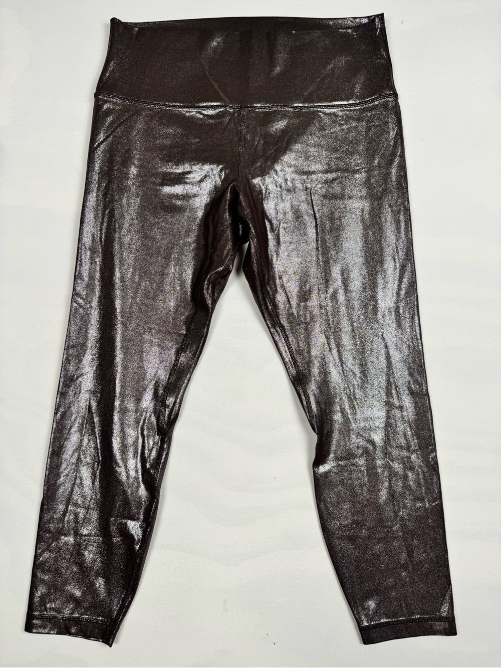 Lululemon Align High-Rise Pant 25" Shine Radiate Foil Brown Women’s 14 MSRP $118